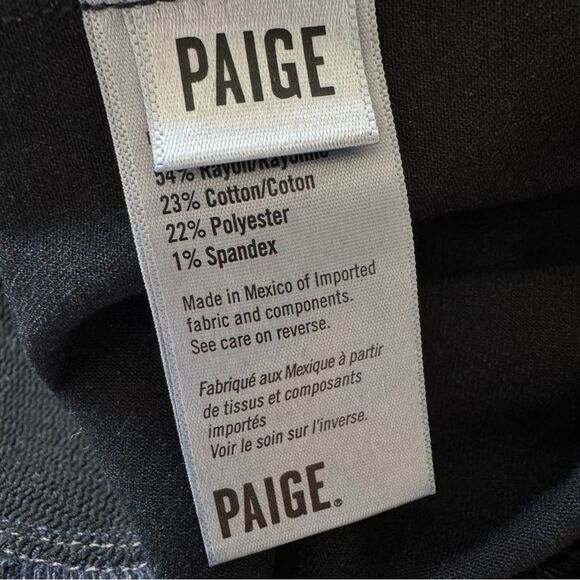 PAIGE Maternity Side Panel Verdugo Ankle Jeans in Mona Dark Wash Size 25 - Picture 15 of 16